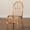 Baxton Studio Athena Modern and Contemporary Natural Finished Rattan Chair 185-11873-Zoro - alternate 5